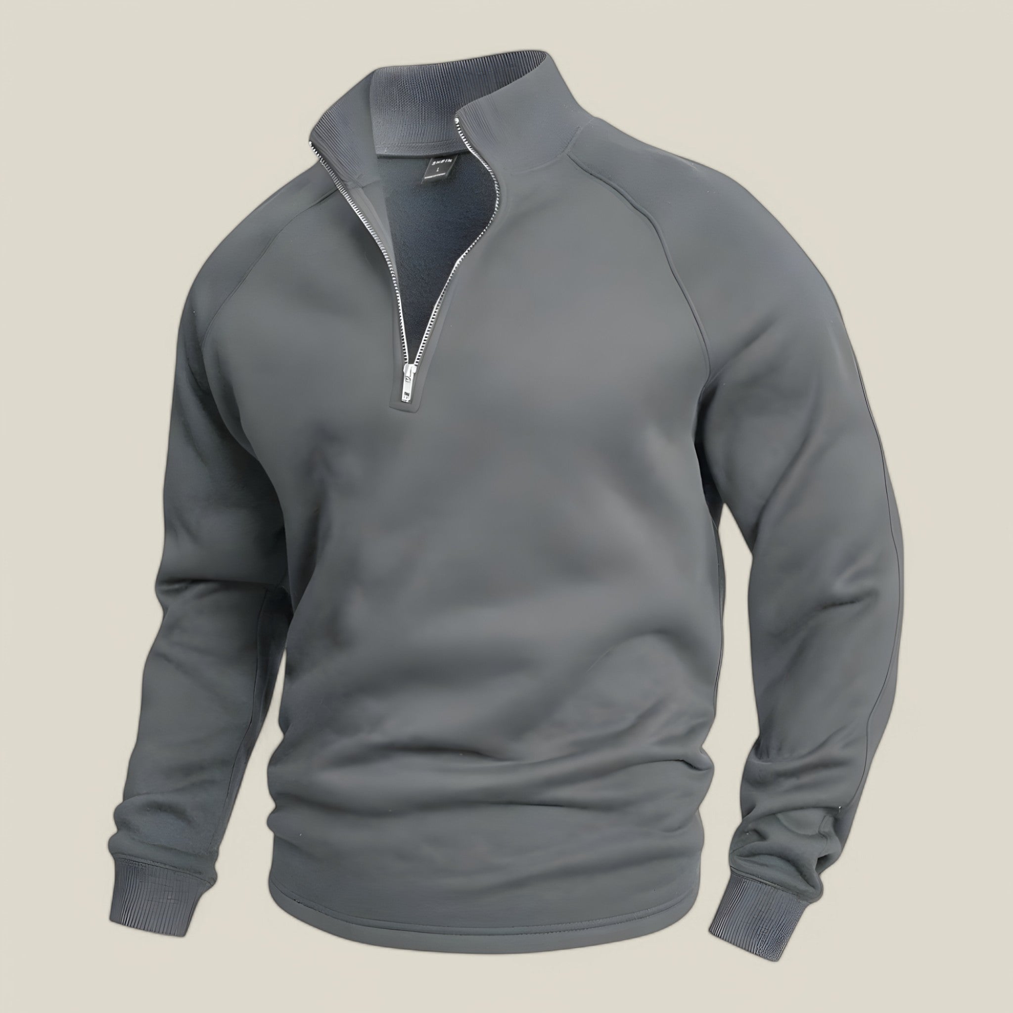 Roger | Sweat-shirt semi-zippé - Décontracté et élégant
