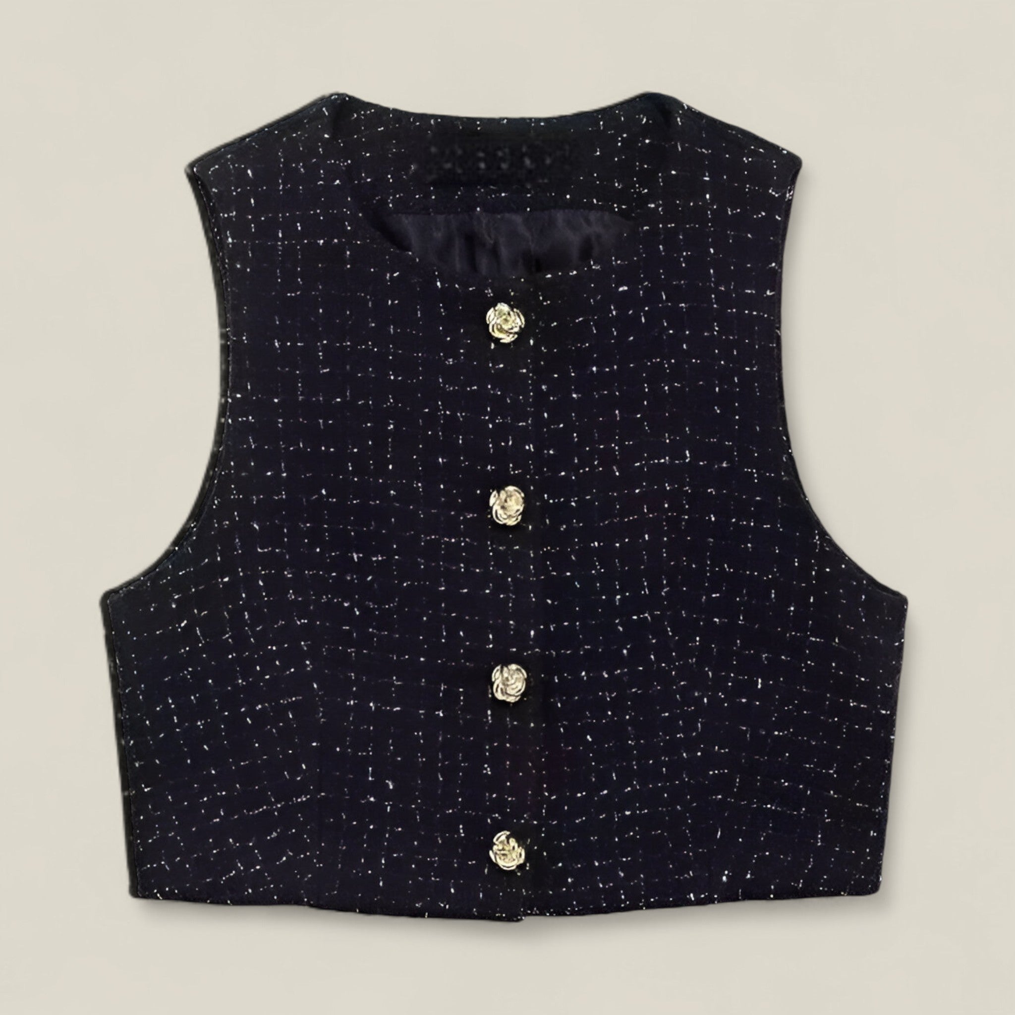 Kira - Top en tweed - Élégant et polyvalent