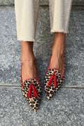 Women's Pointed-toe Loafers with Fringe Detail
