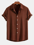 Breathable Blend Button-Front Shirt