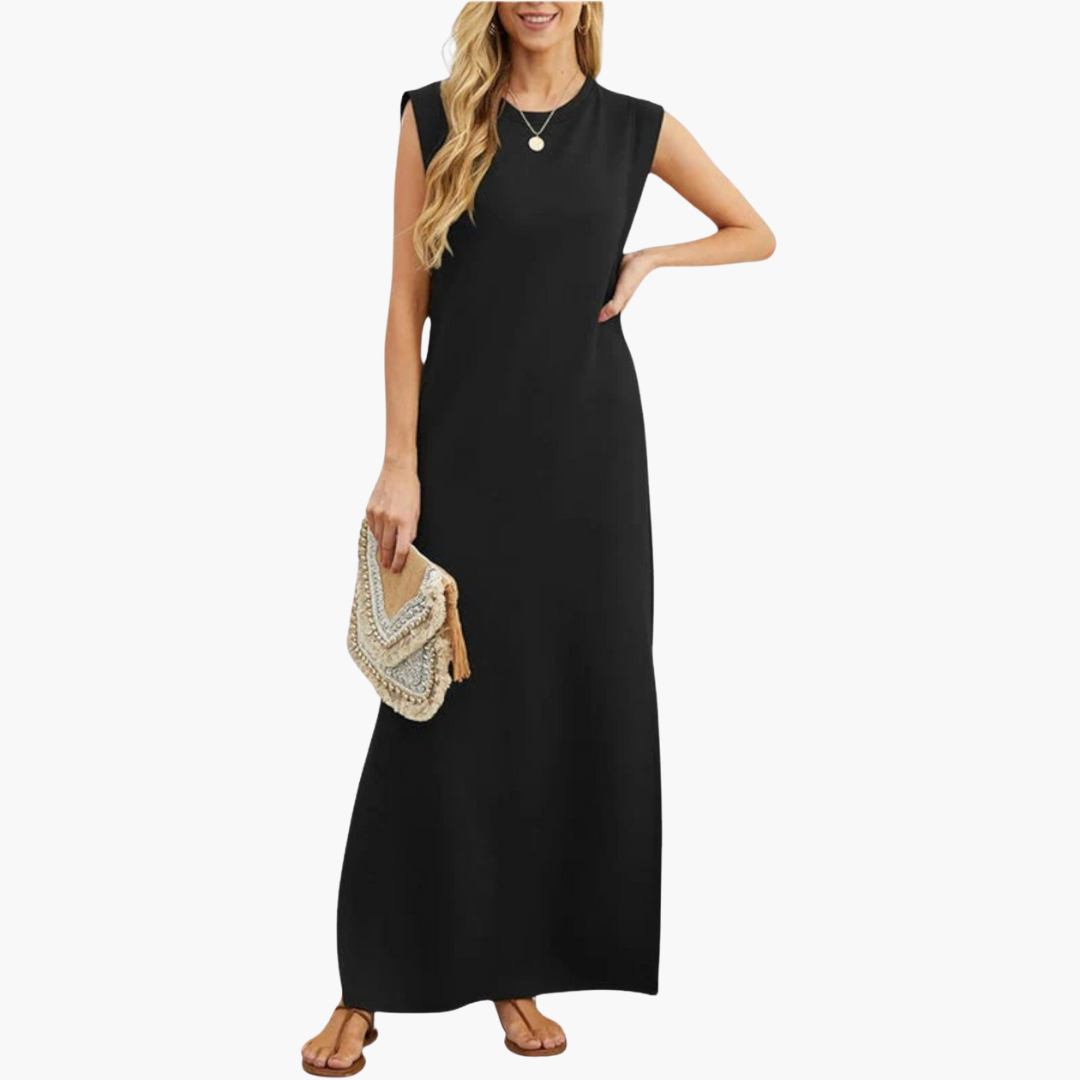 Women's Effortless Wrinkle-Resistant Flowy Maxi Dress