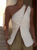 Women's Modern, Asymmetric One-Shoulder Top