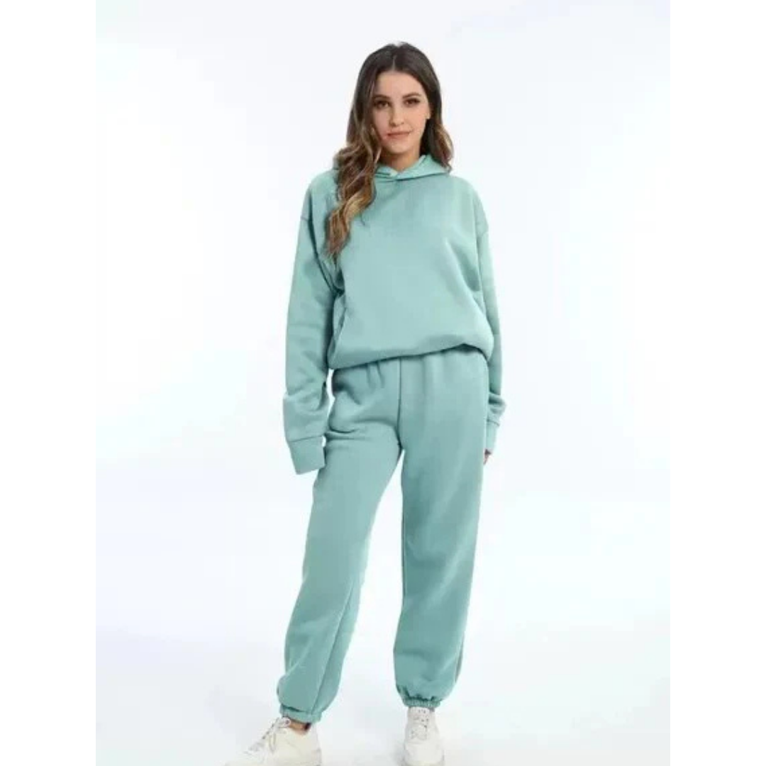 Women's Oversized 2-Piece Training Set - Casual Comfort