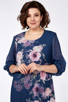 Allison Floral Elegance Dress Red | Cow Clothing