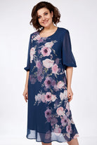 Allison Floral Elegance Dress Red | Cow Clothing