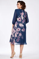 Allison Floral Elegance Dress Red | Cow Clothing