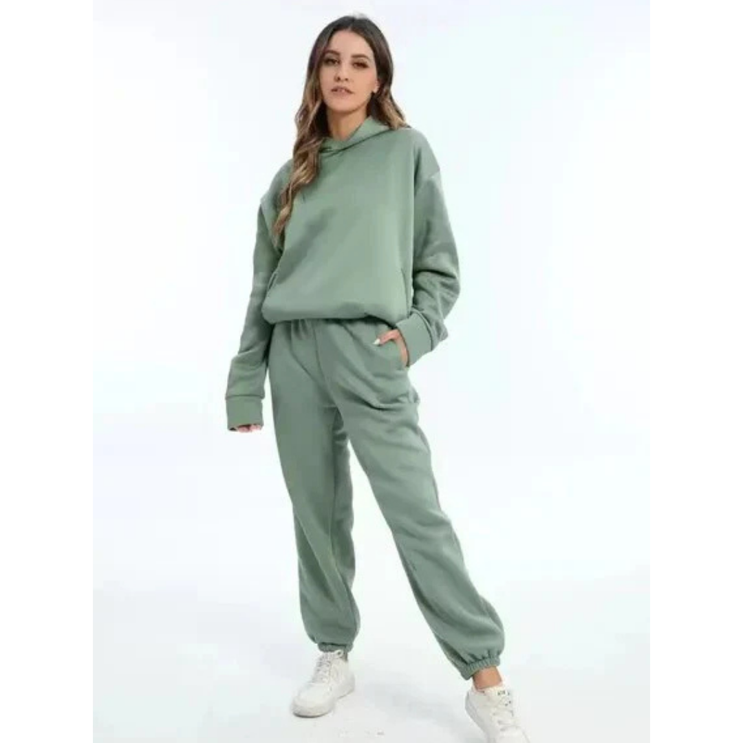 Women's Oversized 2-Piece Training Set - Casual Comfort