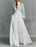 Serena Flowing Button-Front Maxi Dress - Effortless Chic for Any Occasion