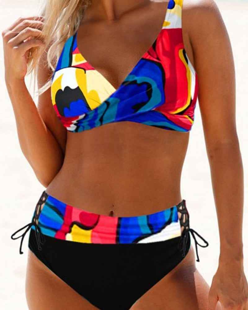 Eva - Fröhlicher farbiger Bikini