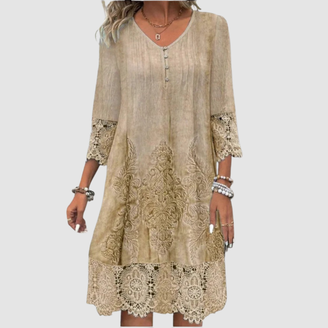 Jacquelin™ Exquisite Lace Dress