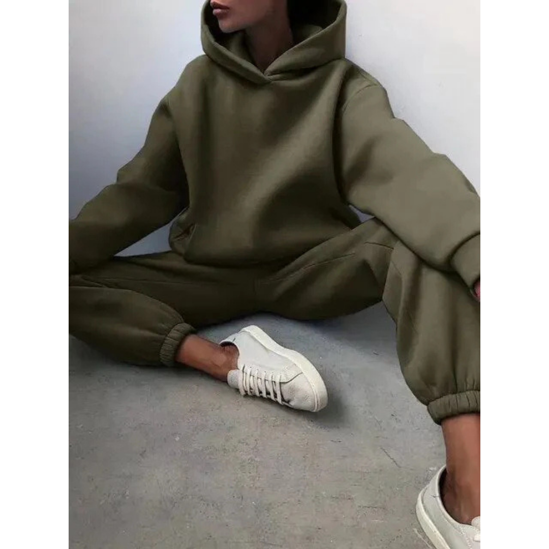 Women's Oversized 2-Piece Training Set - Casual Comfort