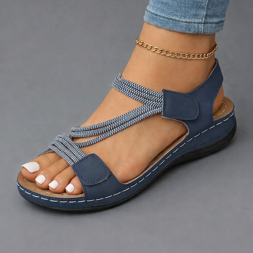 Women's Adjustable Cross-Strap Comfort Sandals