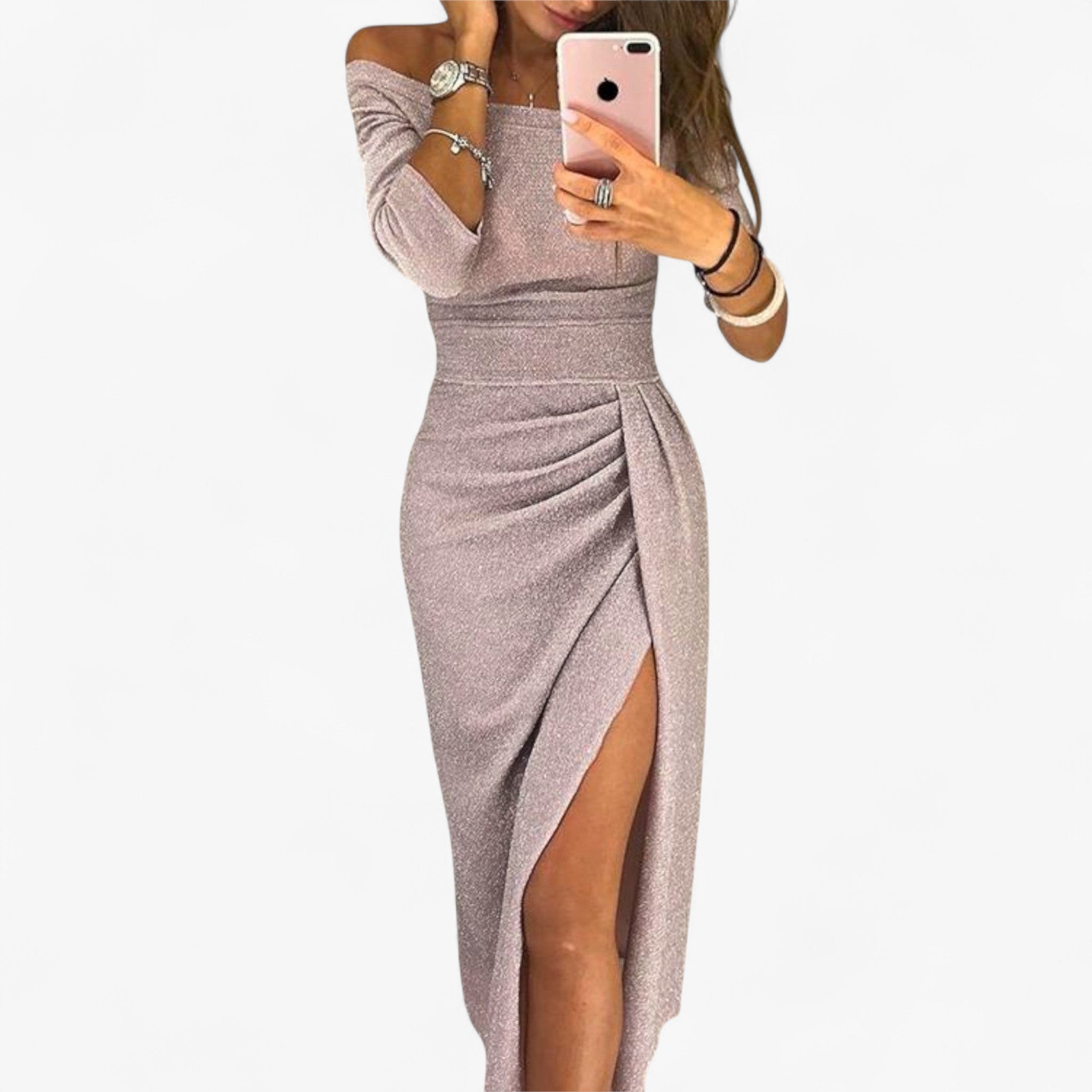 Women's Elegant off-shoulder dress