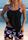 Women's Arabelle Floral Print Tankini Set – Vibrant, Flattering