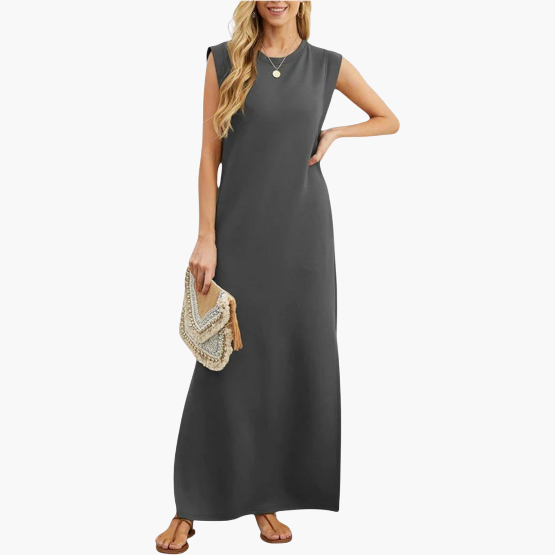 Women's Effortless Wrinkle-Resistant Flowy Maxi Dress