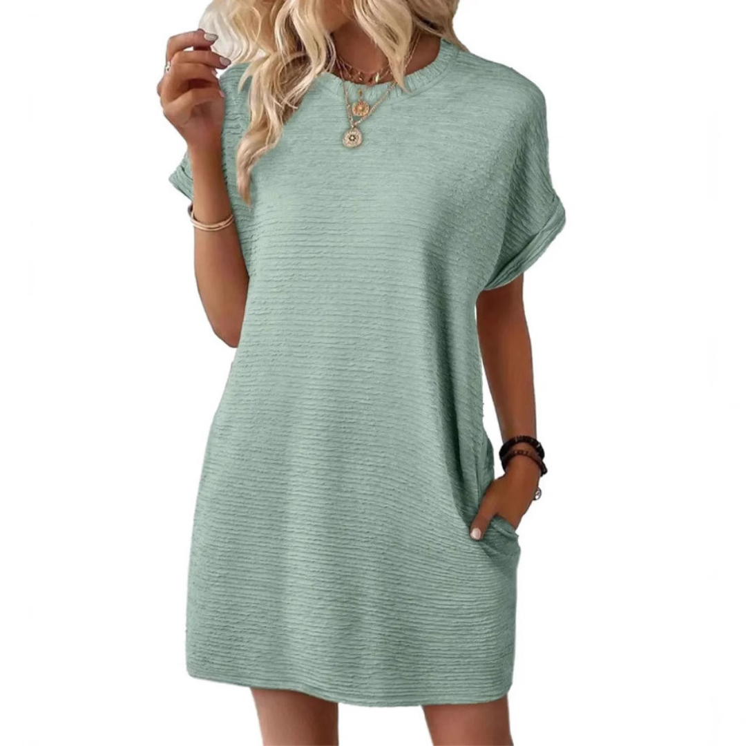 Liora | Casual Round Neck Dress