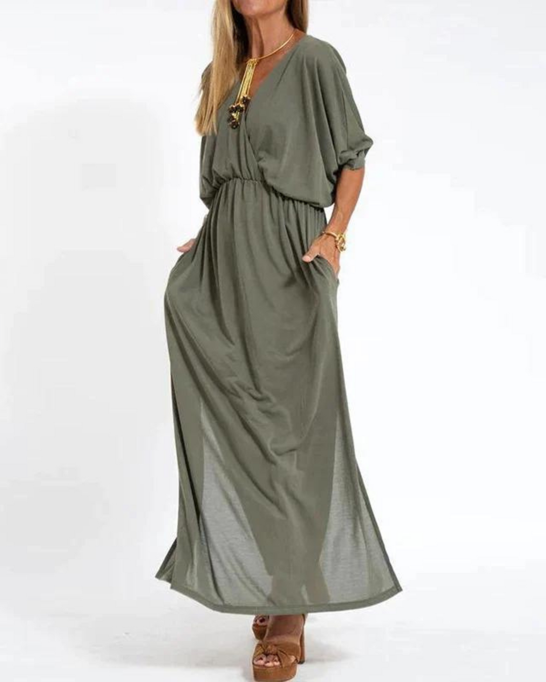 Women's Bohemian Summer Dress - Effortless, Flowing Boho-Chic Style