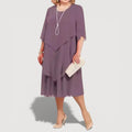 Women's Elegant Layered Midi Dress