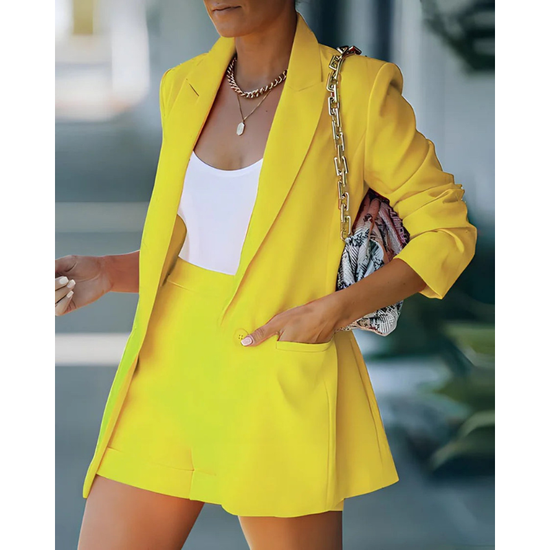 Chic Women's 2-Piece Blazer Set for a Casual, Polished Look
