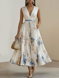 Women's Elegant Long Mid-Thigh Dress