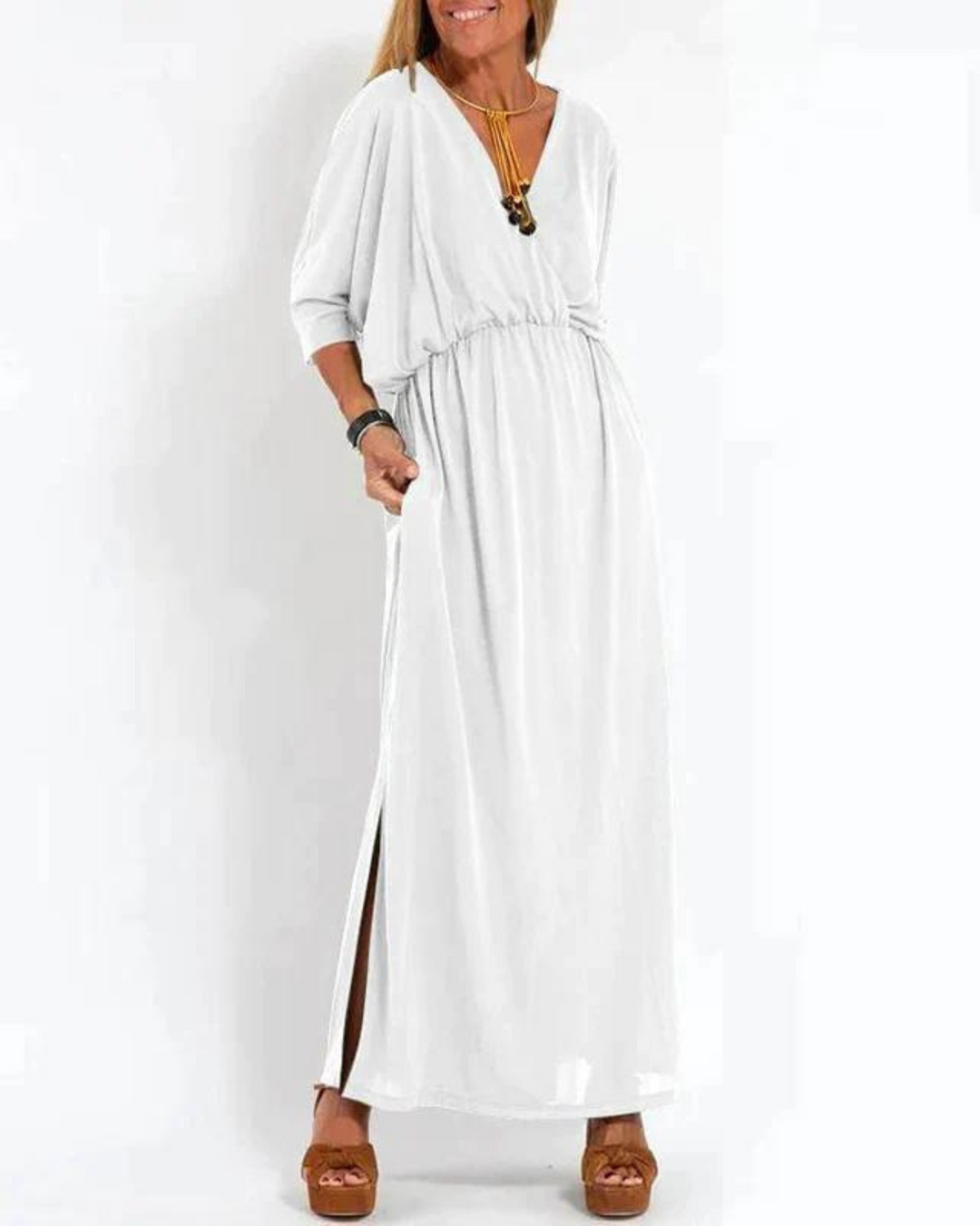 Women's Bohemian Summer Dress - Effortless, Flowing Boho-Chic Style