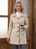 Women's Chic Wool-Blend Coat – Effortless Comfort, Flattering Fit,