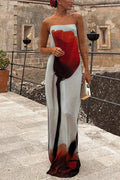 Margovil Women's Maxi Dress with Spaghetti Straps and Floral Pattern