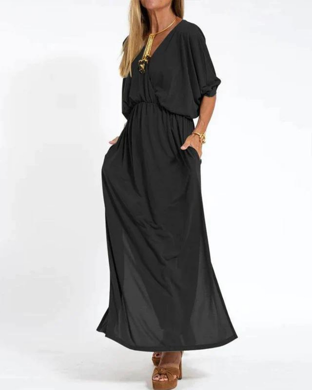 Women's Bohemian Summer Dress - Effortless, Flowing Boho-Chic Style