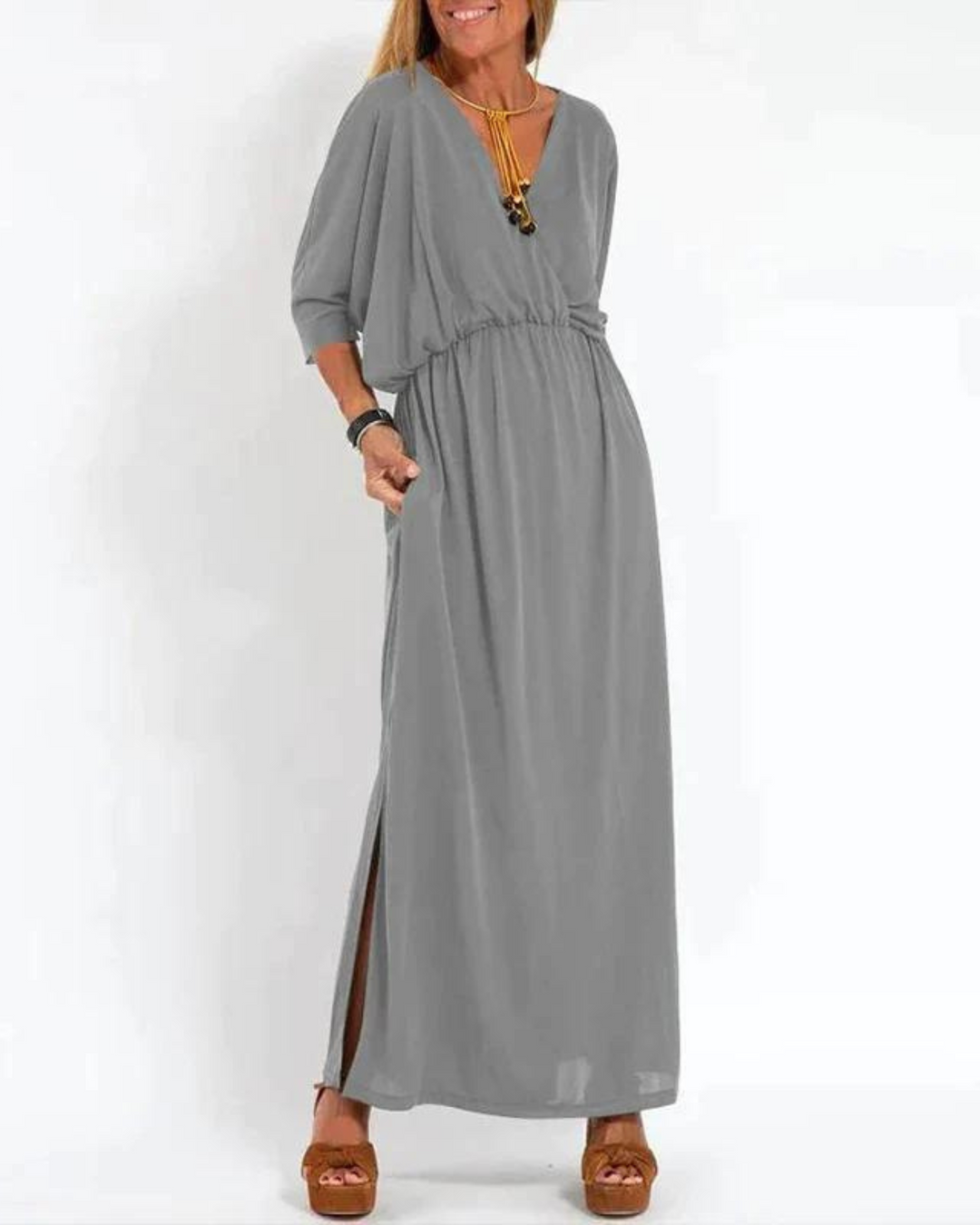Women's Bohemian Summer Dress - Effortless, Flowing Boho-Chic Style