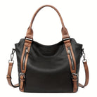 Andrea: Timeless Classic Shoulder Bag Leather Red | Cow Clothing