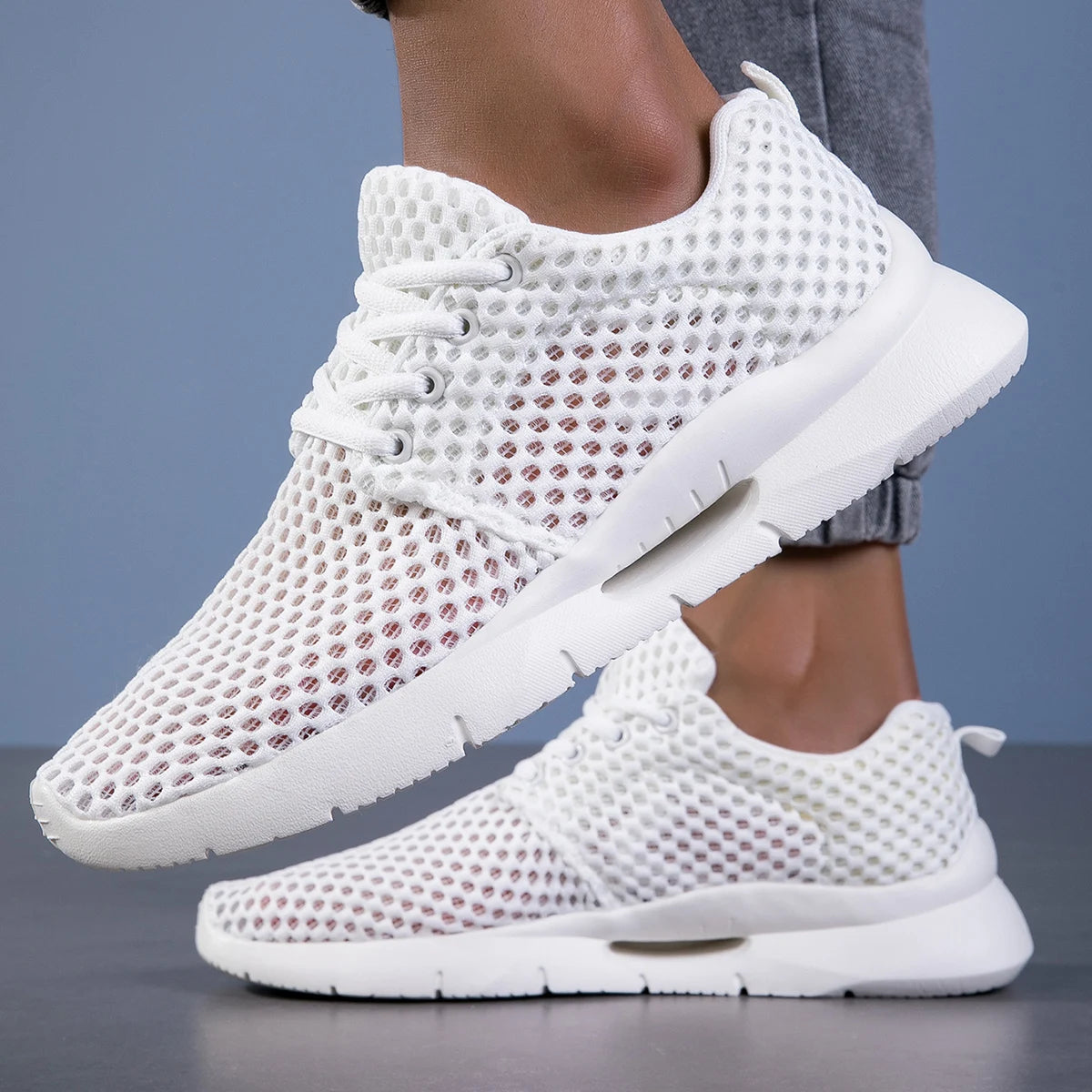 Mesh Sneakers - Lightweight, Breathable Comfort