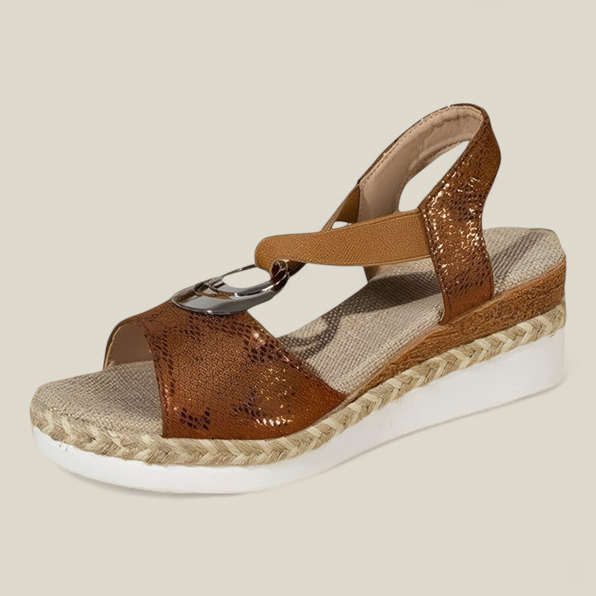 Athisa | Sandales compensées – Vintage et légères