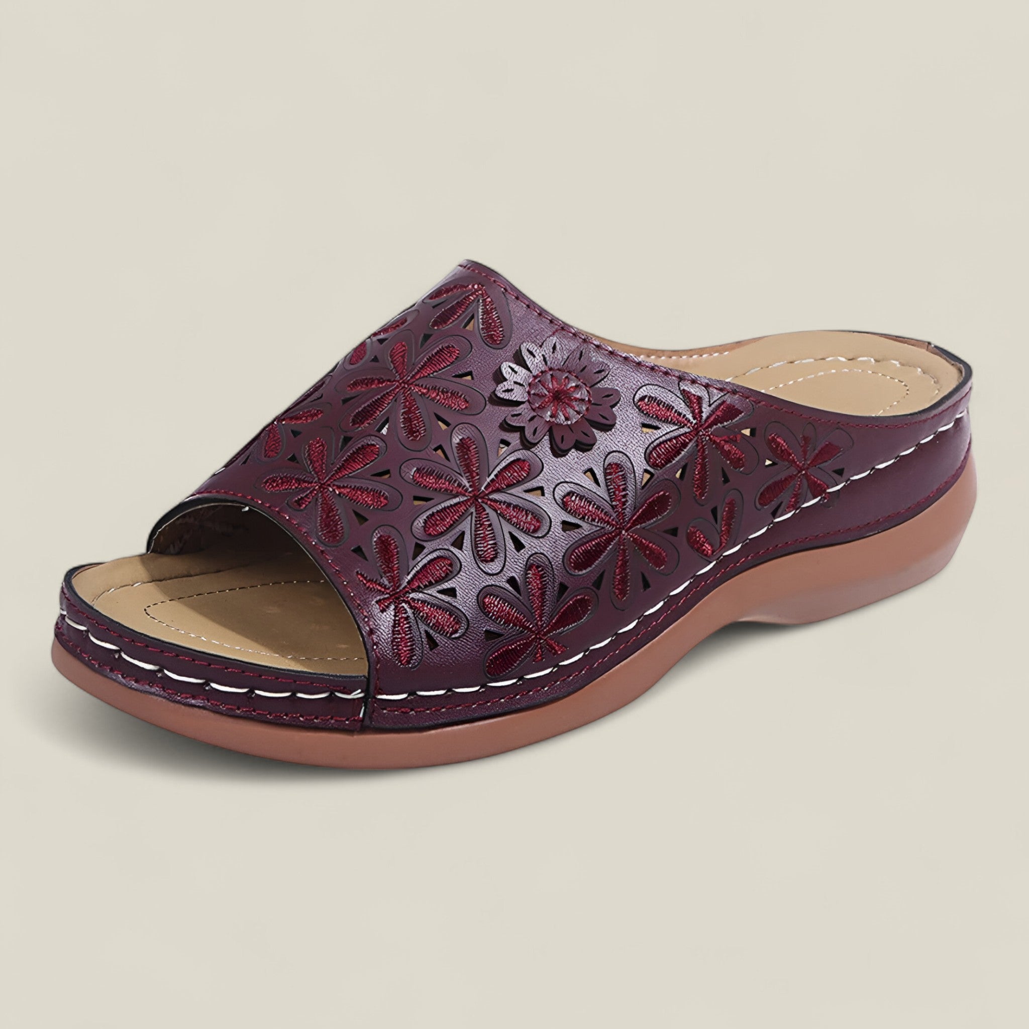Ianne | Sandales fleuries – Élégantes et confortables