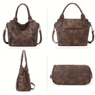 Andrea: Timeless Classic Shoulder Bag Leather Red | Cow Clothing