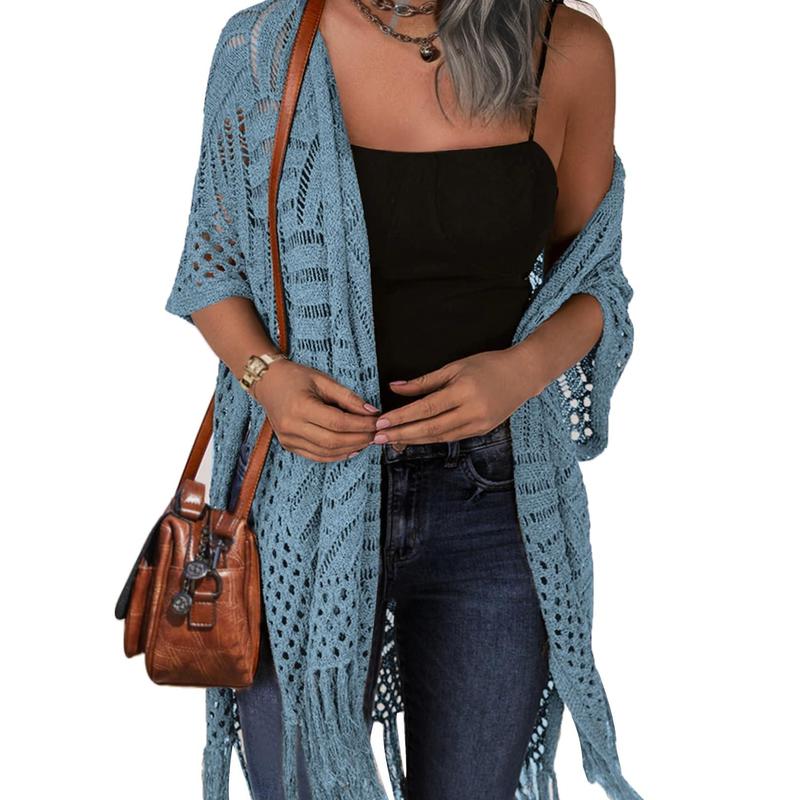 Timeless Cozy Summer Hollow-Out Tassel Outerwear
