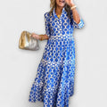 Women's Sheena Chain-Print Midi Dress – Effortlessly Chic