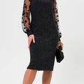 Women's Exquisite Lace Fit & Flare Dress