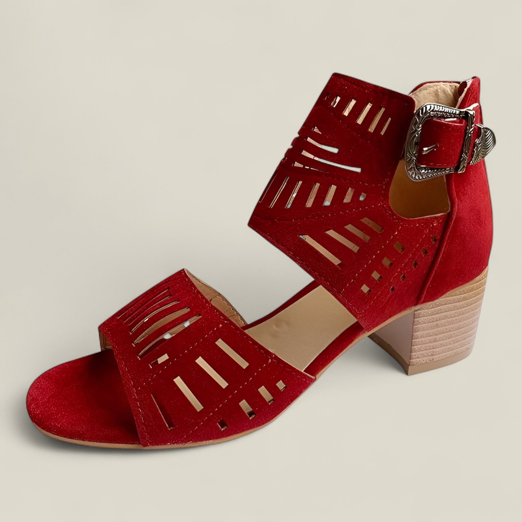 Sloane | Sandales en Veloursa - Apparence Élégante et Confortable