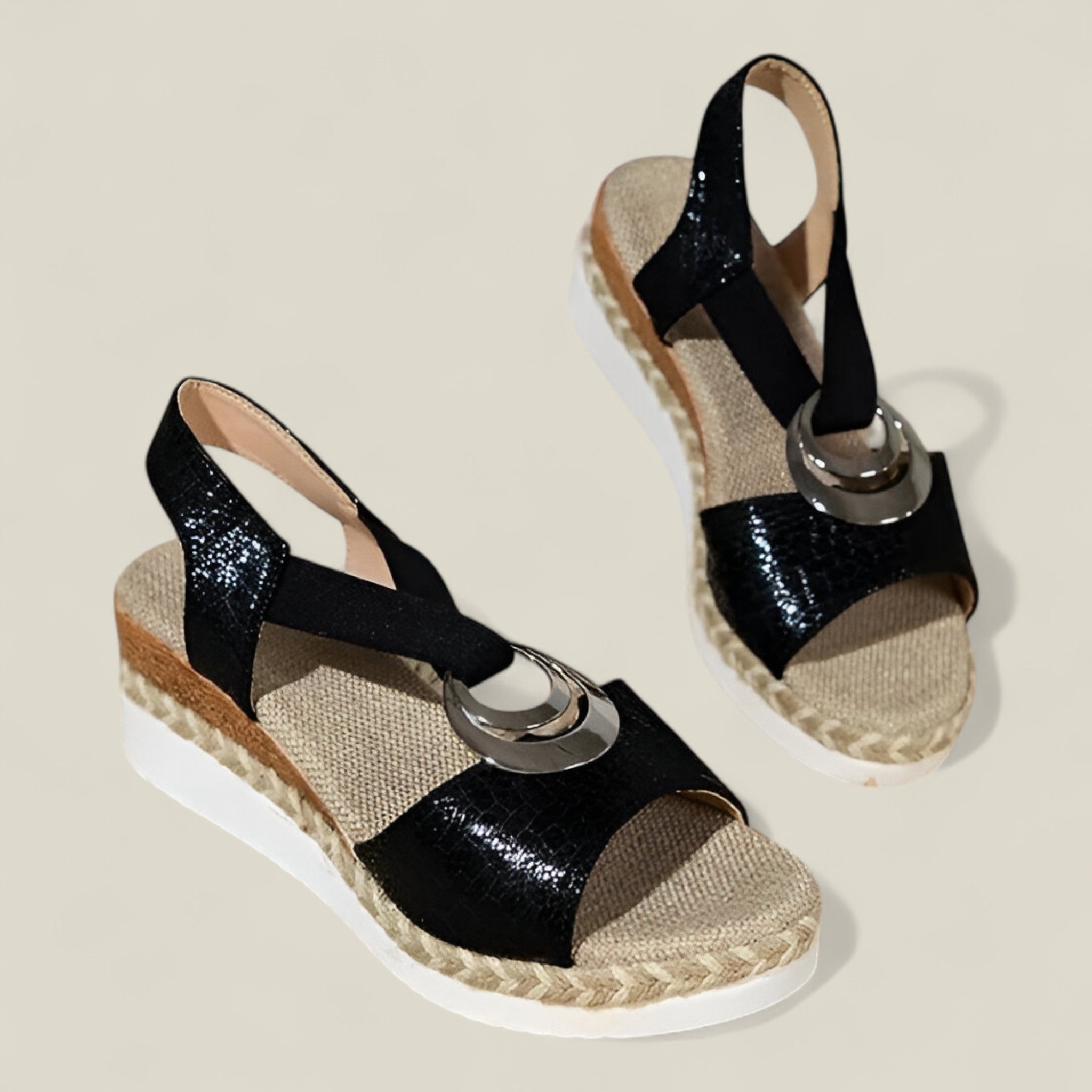 Athisa | Sandales compensées – Vintage et légères