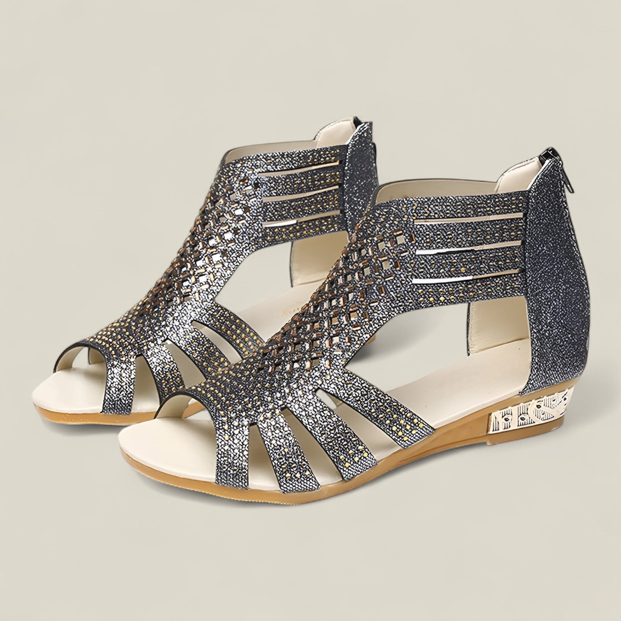 Rosalinda | Sandales en cristal – Légères et glamour