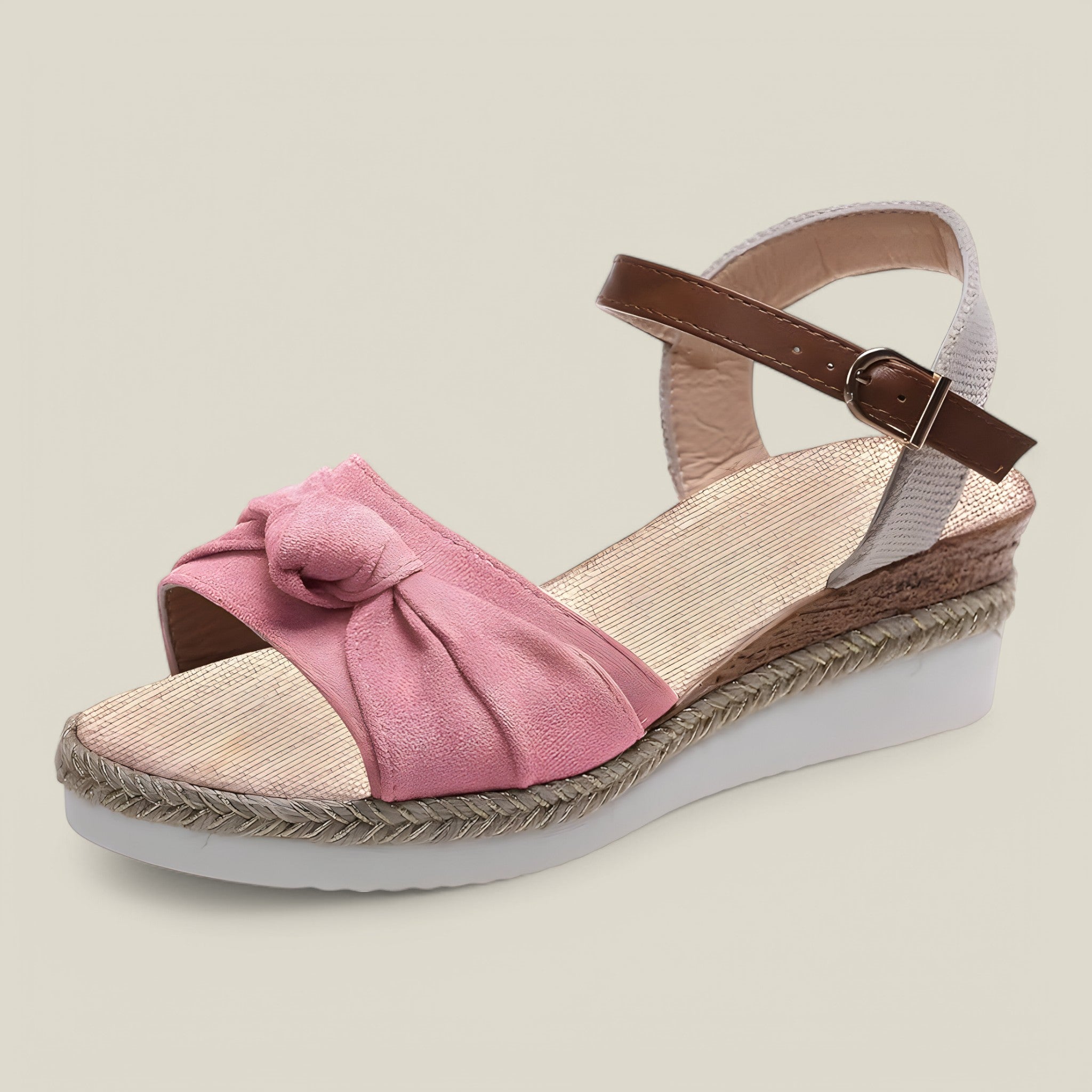 Yasmine | Sandales compensées - Tendance et respirant