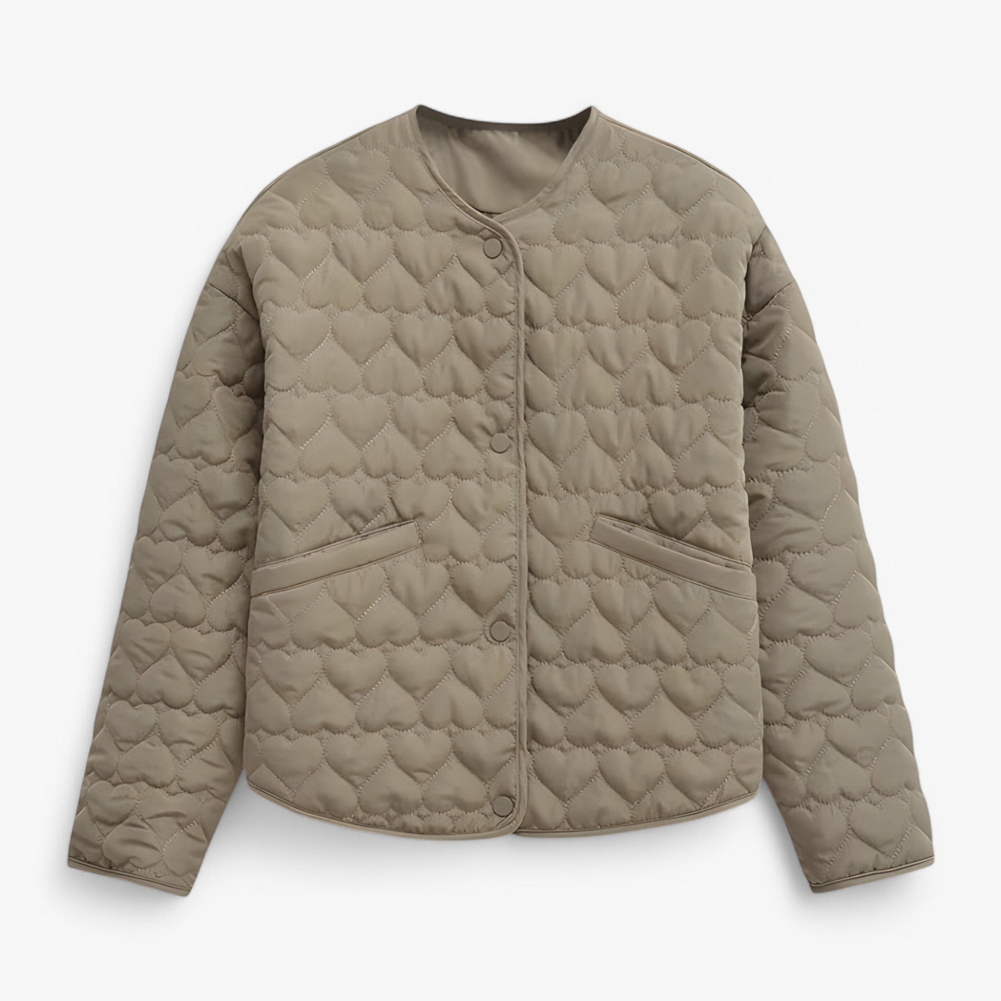 Quilted Heart Jacket – Cozy, Stylish Outerwear for Autumn & Winter