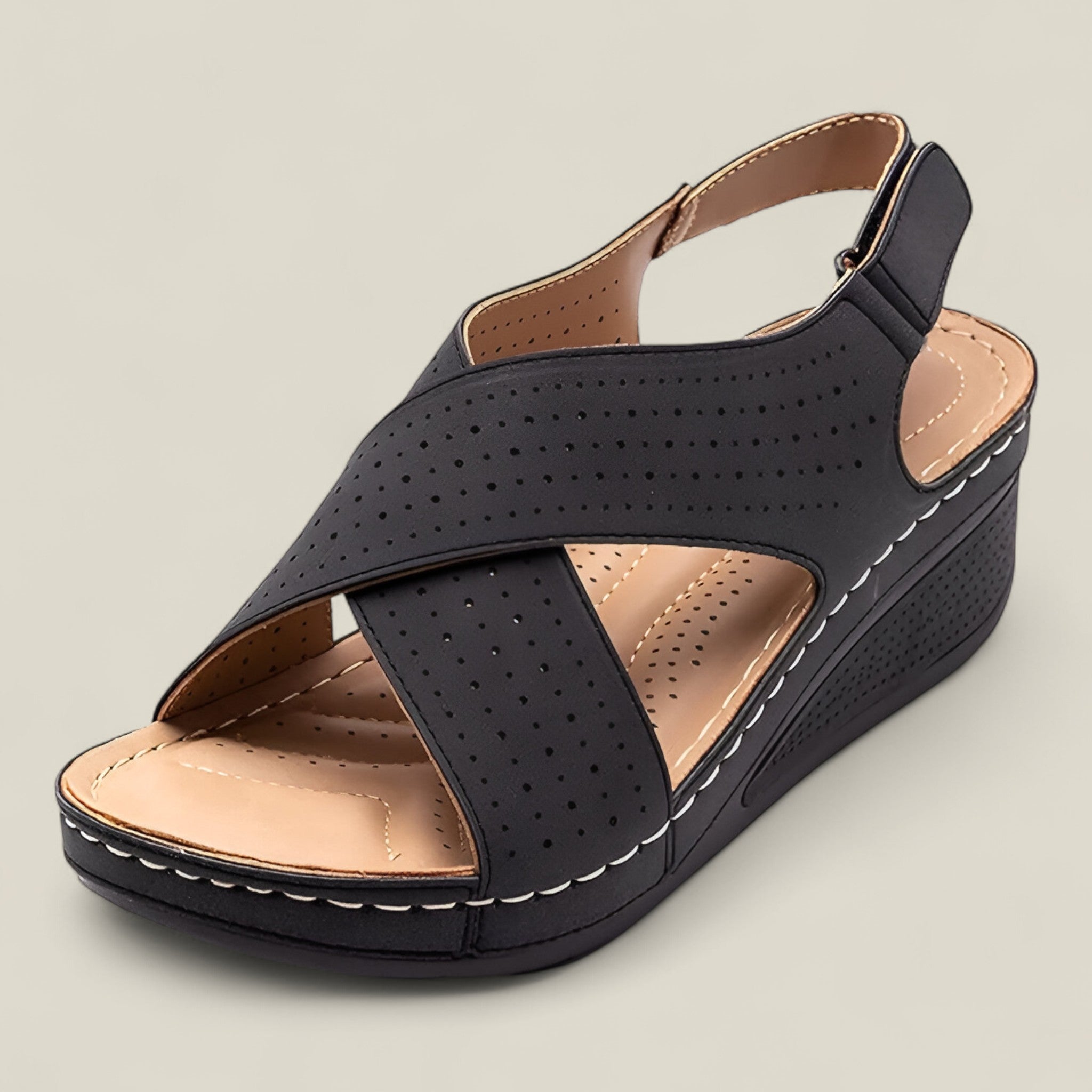 Katherine | Sandales compensées - Tendance et Raffiné