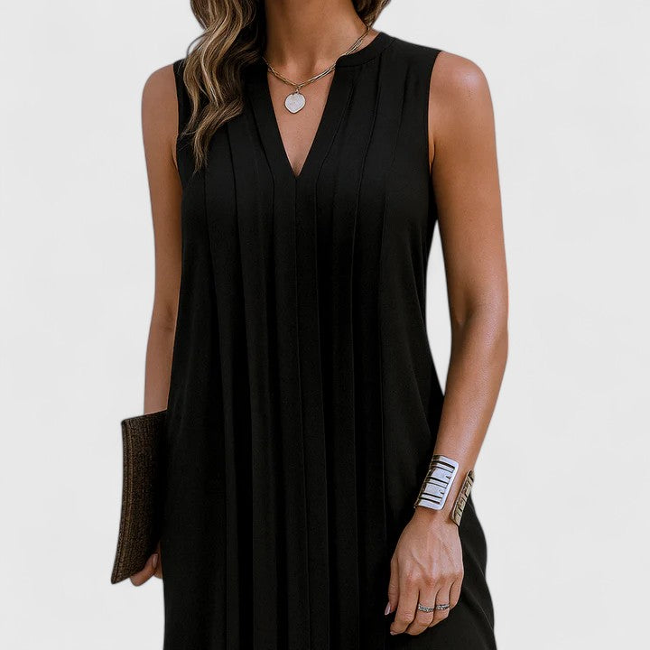 Women's Elegant V-Neck Dress That Flatters Your Figure