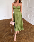 Women's Elegant Strapless Charm Dress