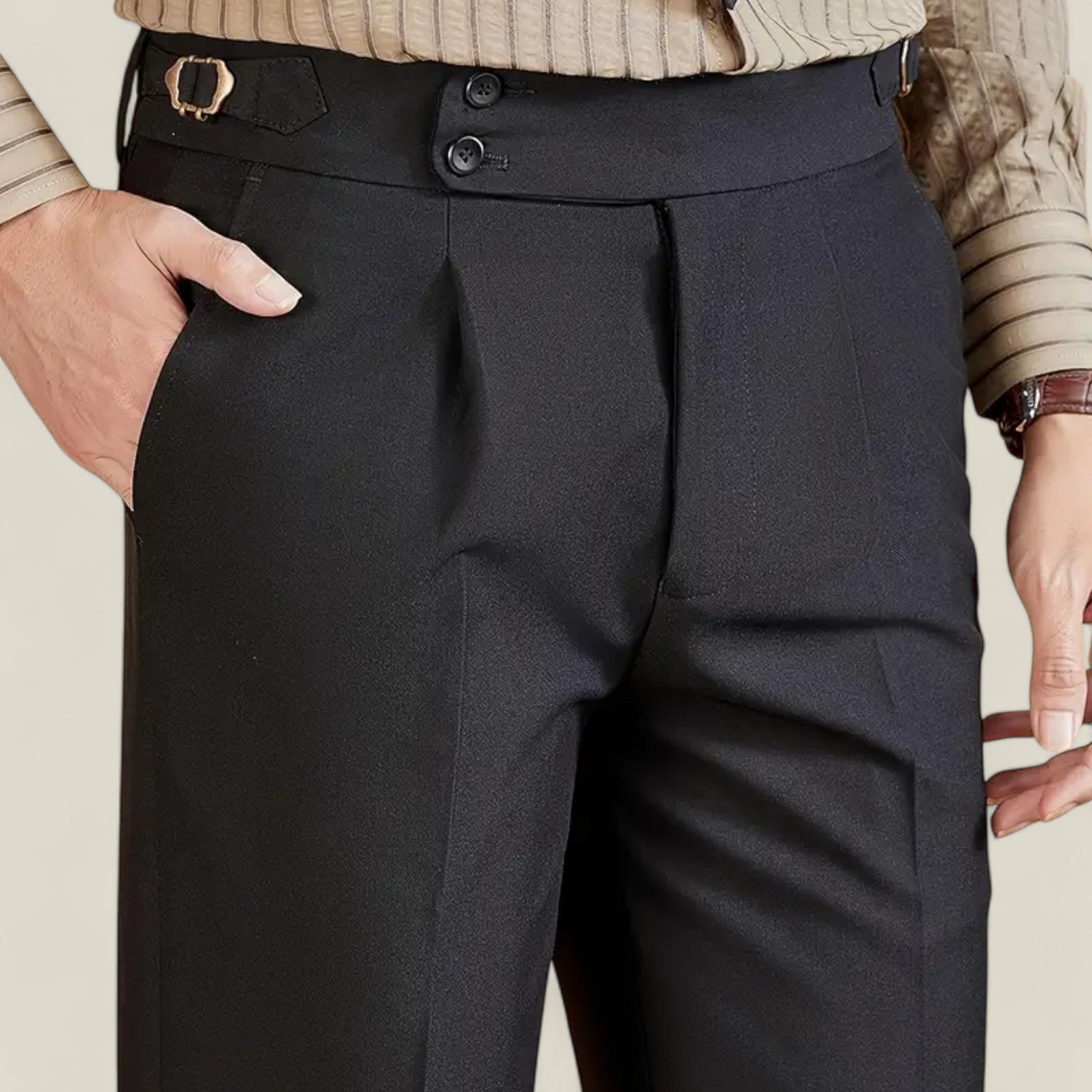 Giovanni | Pantalon droit – Style rétro automne/hiver