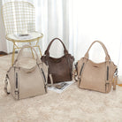 Andrea: Timeless Classic Shoulder Bag Leather Red | Cow Clothing