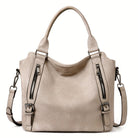 Andrea: Timeless Classic Shoulder Bag Leather Red | Cow Clothing