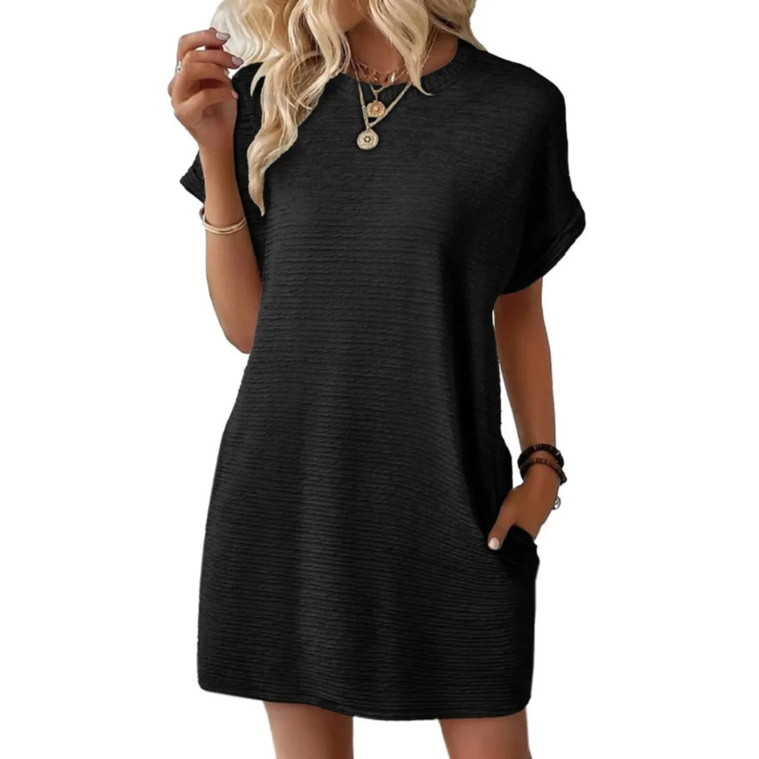 Liora | Casual Round Neck Dress