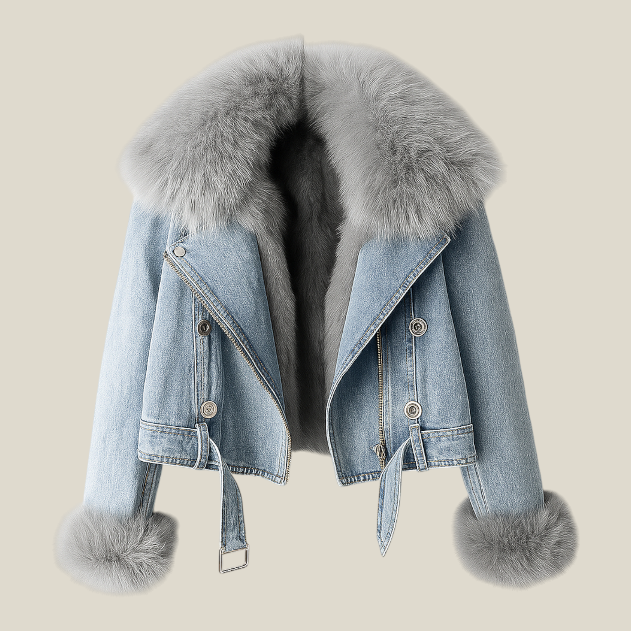 Adele | Veste Femme Chic en Jean Doublée